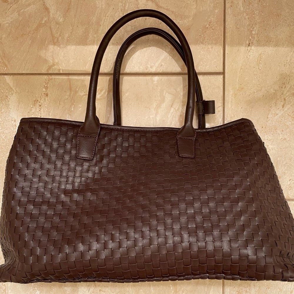 Lulu Dharma BROWN WOVEN ECO-TOTE